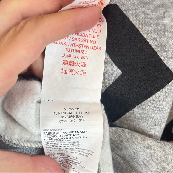 Converse Boys Fleece Logo Hoodie/SzXL/NWT - Picture 9 of 11